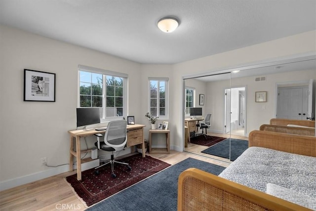 320 W 19th St Unit 1, San Pedro, CA 90731 - office area with baseboards and wood finished floors