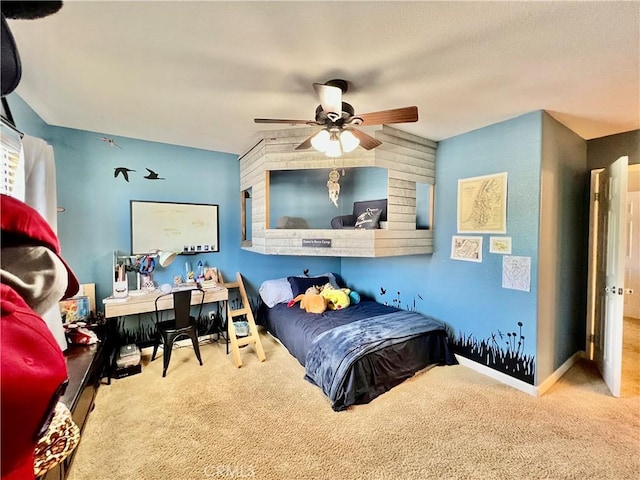 5890 Kendrick Dr, Riverside, CA 92507 - carpeted bedroom with ceiling fan