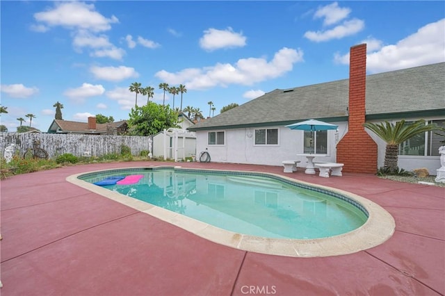 20043 Emerald Meadow Dr, Walnut, CA 91789 - view of swimming pool featuring a patio area and a fenced backyard