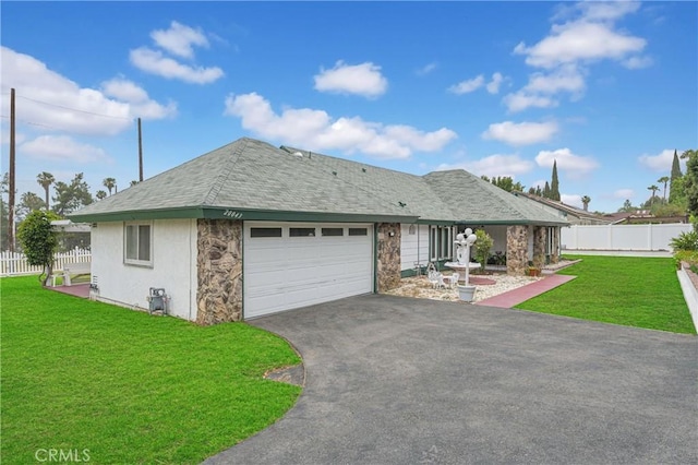 20043 Emerald Meadow Dr, Walnut, CA 91789 - view of front of home with asphalt driveway, a garage, and stucco siding