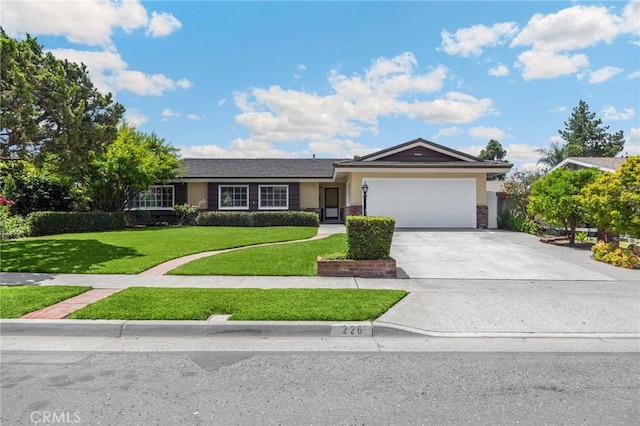 226 Breting Way, Placentia, CA 92870 - single story home featuring an attached garage, a front yard, concrete driveway, and stucco siding