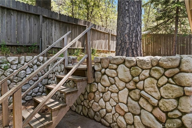 943 Meadowbrook Rd, Lake Arrowhead, CA 92352 - view of patio / terrace with stairway