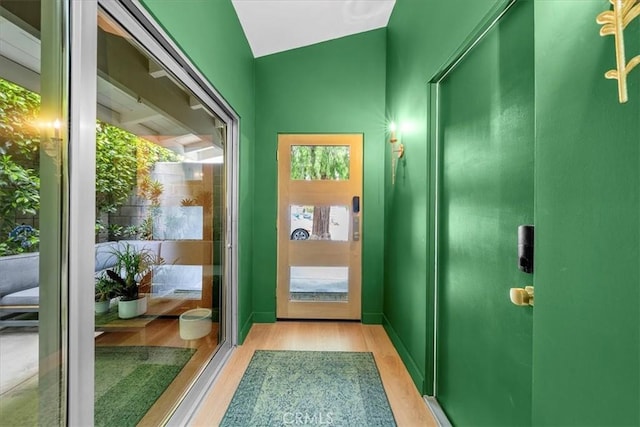 541 1st St, Manhattan Beach, CA 90266 - doorway with light wood-type flooring