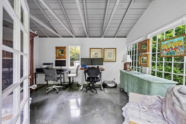 541 1st St, Manhattan Beach, CA 90266 - office featuring finished concrete floors
