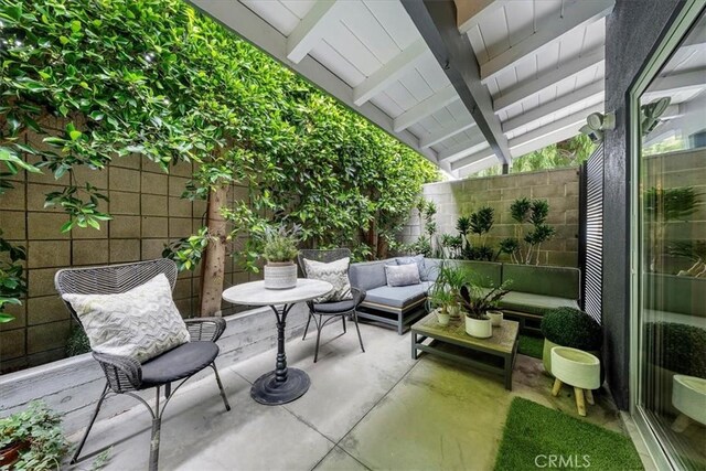 541 1st St, Manhattan Beach, CA 90266 - view of patio with outdoor lounge area