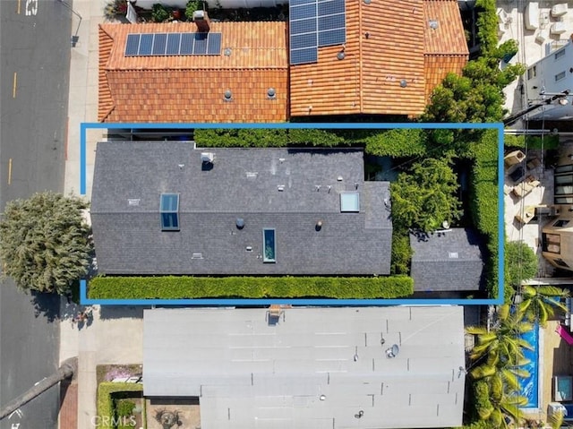 541 1st St, Manhattan Beach, CA 90266 - aerial view of property and surrounding area with property boundaries highlighted