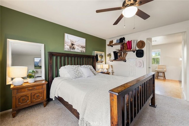 29304 Riptide Dr, Menifee, CA 92585 - carpeted bedroom featuring ceiling fan