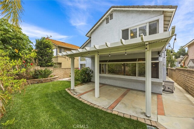 14252 Parkside Ct, Chino Hills, CA 91709 - rear view of property with a patio, stucco siding, and a pergola