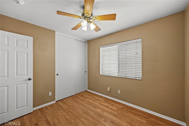 14252 Parkside Ct, Chino Hills, CA 91709 - unfurnished bedroom featuring wood finished floors, a closet, baseboards, and ceiling fan