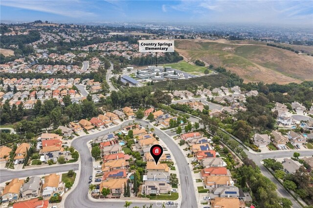 14252 Parkside Ct, Chino Hills, CA 91709 - aerial view of property's location featuring nearby suburban area