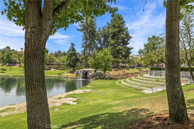 14252 Parkside Ct, Chino Hills, CA 91709 - view of community featuring a water view and a yard
