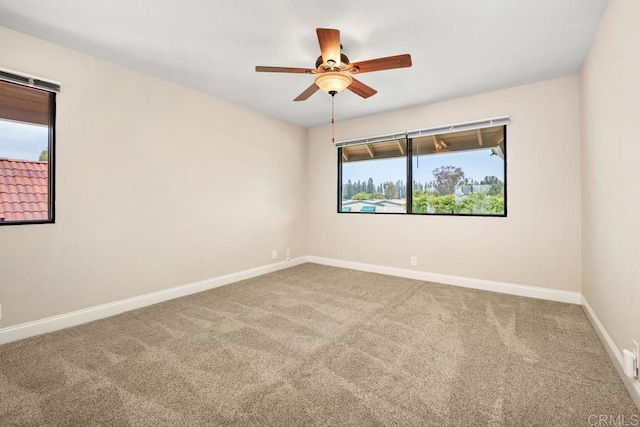 6 Cape Cod, Irvine, CA 92620 - carpeted spare room with baseboards and ceiling fan