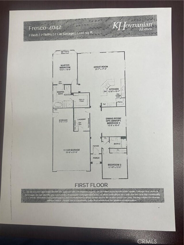 1582 Timberline, Beaumont, CA 92223 - view of home floor plan