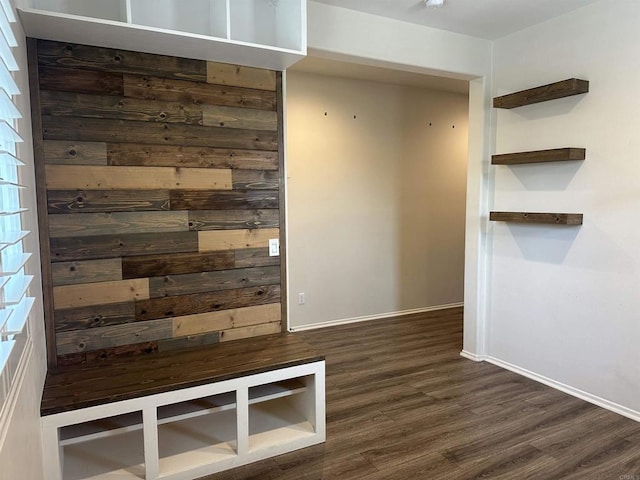 253 Oberland Way, Fallbrook, CA 92028 - mudroom featuring dark wood-style floors and baseboards