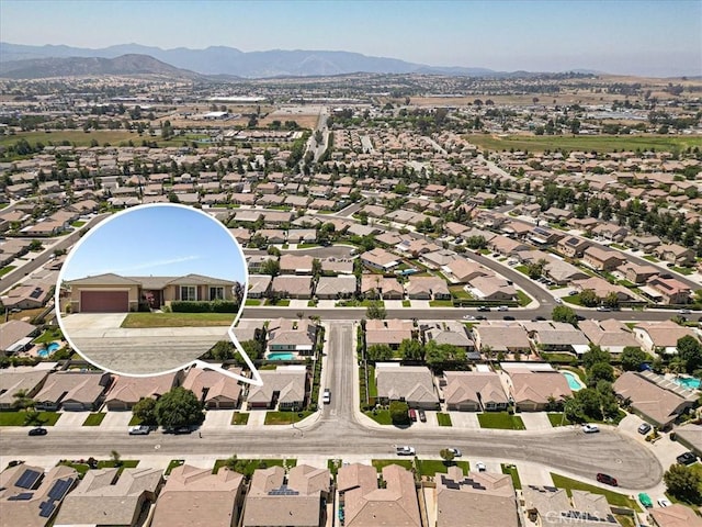 1467 Hunter Moon Way, Beaumont, CA 92223 - aerial view of residential area with a mountainous background