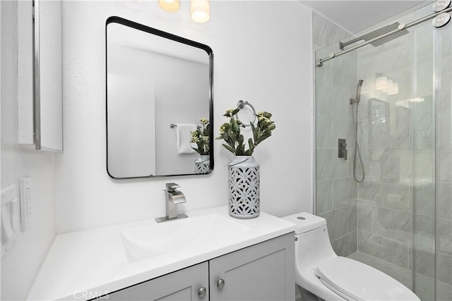 1348 Sandia St, Corona, CA 92882 - full bath featuring vanity, a shower stall, and toilet