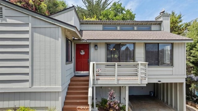 645 Worcester Dr, Cambria, CA 93428 - view of front facade featuring a shingled roof
