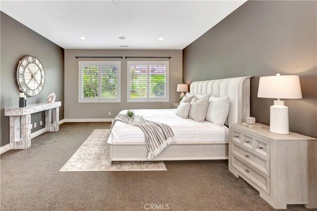 29310 Paseo Palmar, San Juan Capistrano, CA 92675 - bedroom featuring dark colored carpet, baseboards, and recessed lighting