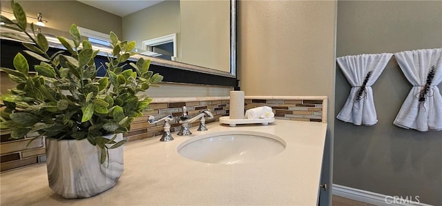 29310 Paseo Palmar, San Juan Capistrano, CA 92675 - bathroom featuring tasteful backsplash and vanity