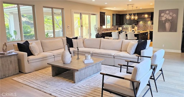 29310 Paseo Palmar, San Juan Capistrano, CA 92675 - living room with light wood-style flooring and recessed lighting