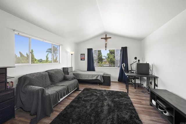 22432245 S Lanoitan, National City, CA 91950 - bedroom featuring lofted ceiling and wood finished floors