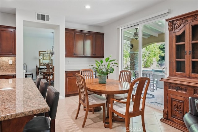 19728 Ellis Henry Ct, Newhall, CA 91321 - dining room with ceiling fan and recessed lighting