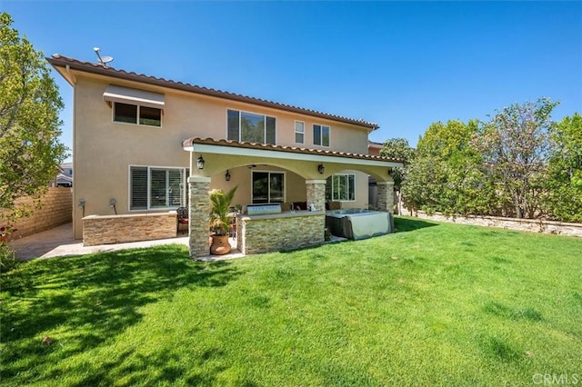 19728 Ellis Henry Ct, Newhall, CA 91321 - back of property featuring stucco siding and stone siding