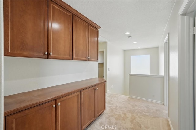 19728 Ellis Henry Ct, Newhall, CA 91321 - corridor featuring light colored carpet, recessed lighting, and baseboards