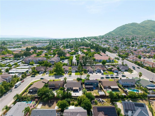 12076 Racket Ct, Moreno Valley, CA 92557 - aerial perspective of suburban area with a mountain backdrop
