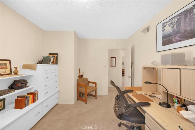 2006 W 180th Pl, Torrance, CA 90504 - office area featuring light carpet and a textured ceiling