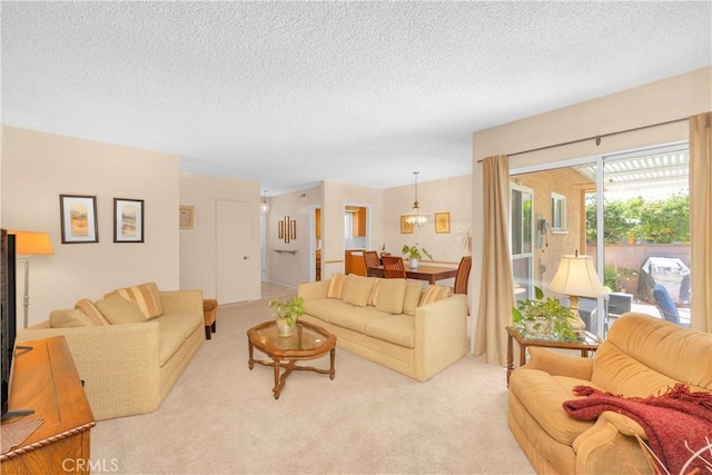 2006 W 180th Pl, Torrance, CA 90504 - carpeted living area with a textured ceiling