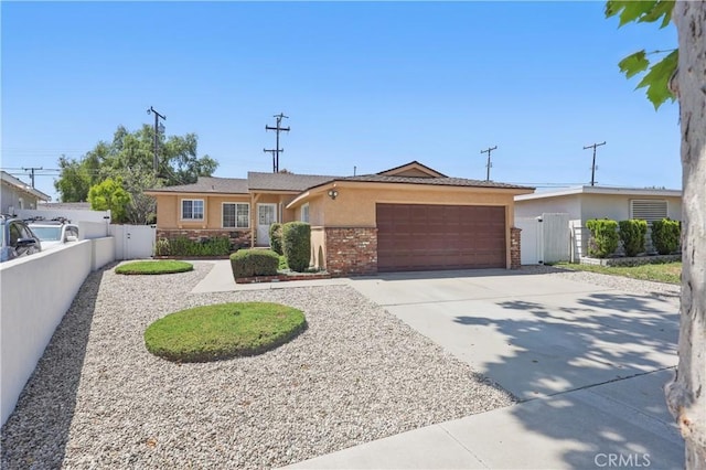 2006 W 180th Pl, Torrance, CA 90504 - ranch-style house with stucco siding, concrete driveway, a garage, and a gate