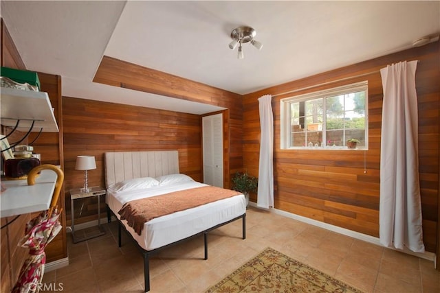 23328 Valley Circle Blvd, Chatsworth, CA 91311 - bedroom featuring wood walls