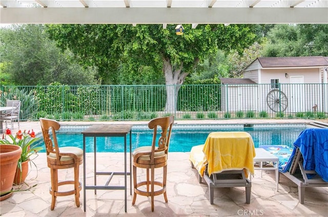 23328 Valley Circle Blvd, Chatsworth, CA 91311 - view of pool featuring a pergola and a patio area