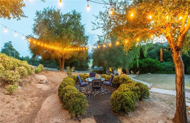 23328 Valley Circle Blvd, Chatsworth, CA 91311 - view of yard with a patio and outdoor dining space