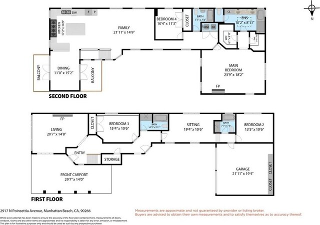 2917 N Poinsettia Ave, Manhattan Beach, CA 90266 - home floor plan