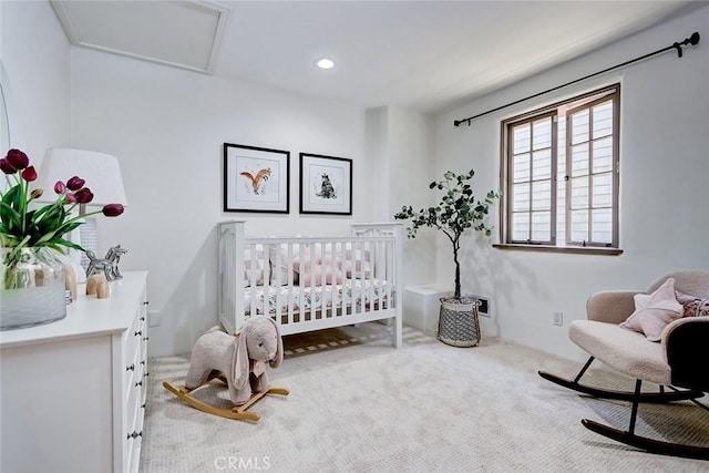 2917 N Poinsettia Ave, Manhattan Beach, CA 90266 - bedroom with carpet flooring and a crib