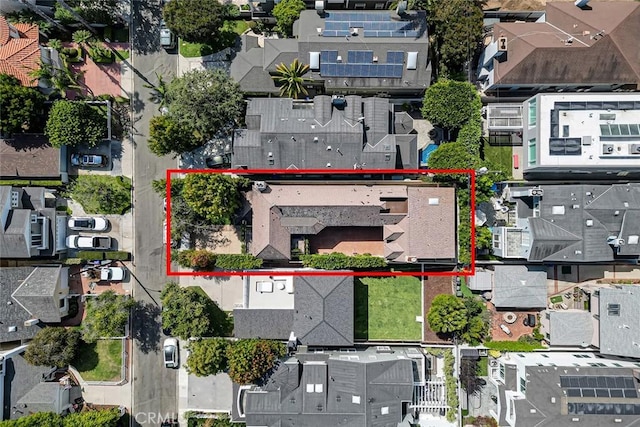 2917 N Poinsettia Ave, Manhattan Beach, CA 90266 - aerial perspective of suburban area featuring property parcel outlined