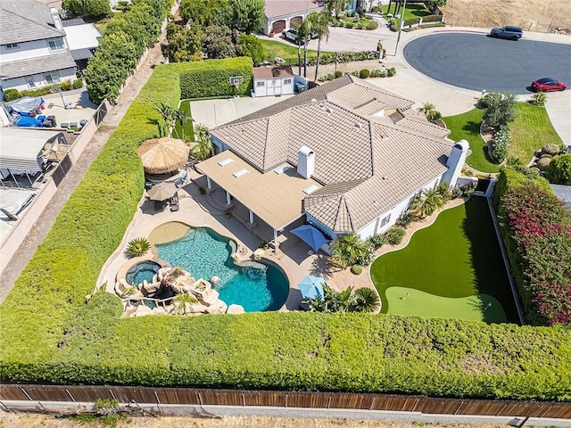 1459 W Quince Ct, Ontario, CA 91762 - bird's eye view of a pool