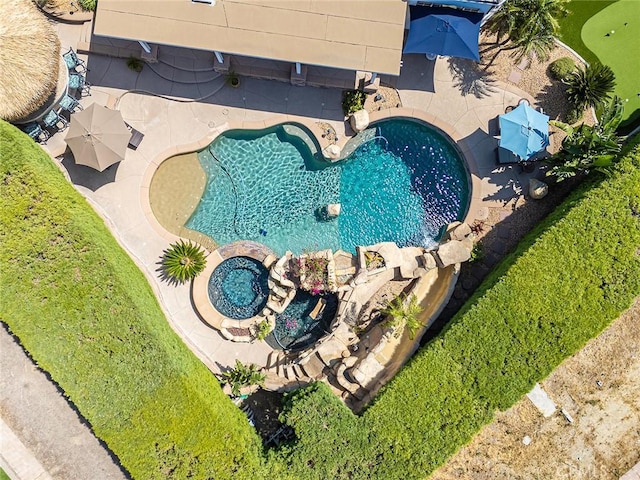 1459 W Quince Ct, Ontario, CA 91762 - bird's eye view of a pool area