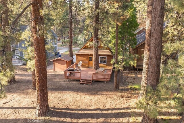 43387 Sheephorn Rd, Big Bear Lake, CA 92315 - back of house featuring a deck