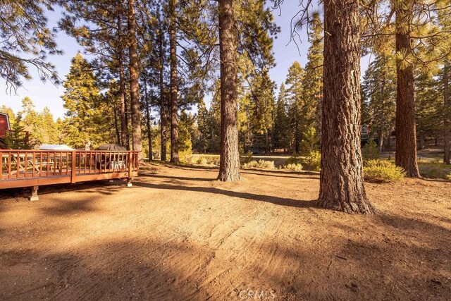 43387 Sheephorn Rd, Big Bear Lake, CA 92315 - view of yard with a deck