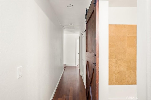 16481 Valle Vista Way, Riverside, CA 92506 - hall featuring wood finished floors and baseboards