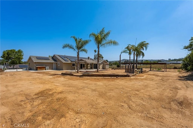 16481 Valle Vista Way, Riverside, CA 92506 - view of front of home featuring solar panels