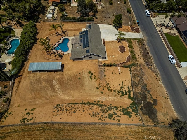 16481 Valle Vista Way, Riverside, CA 92506 - aerial overview of property's location with a pool area