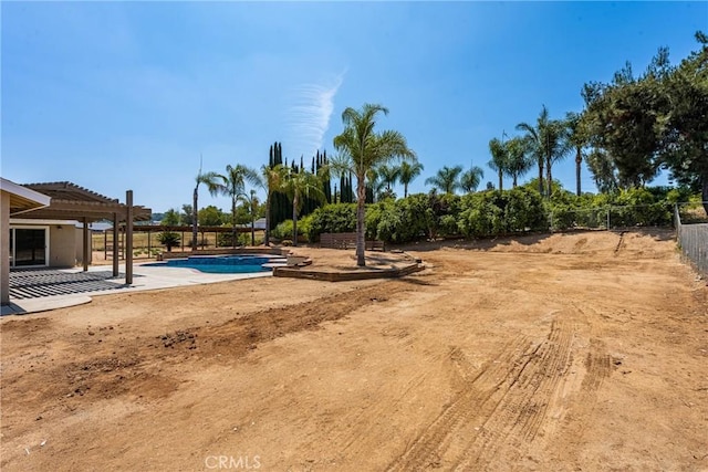 16481 Valle Vista Way, Riverside, CA 92506 - view of yard with a patio and a pergola
