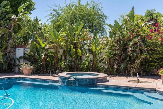 3007 Springbank Ct, Bakersfield, CA 93311 - view of pool with a pool with connected hot tub and cooling unit
