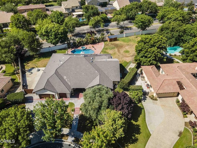 3007 Springbank Ct, Bakersfield, CA 93311 - aerial view of residential area with a pool
