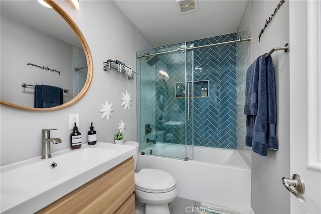 4852 W 129th St, Hawthorne, CA 90250 - full bathroom featuring vanity and bath / shower combo with glass door