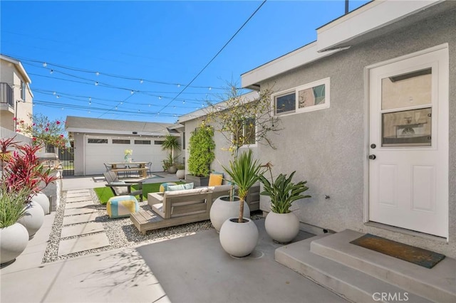 4852 W 129th St, Hawthorne, CA 90250 - view of patio / terrace featuring outdoor lounge area